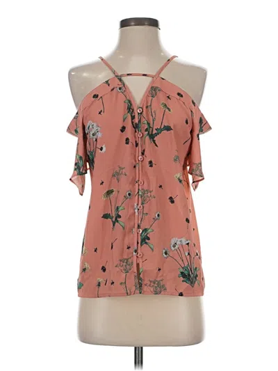 Pre-owned Express Outlet Sleeveless Blouse In Pink