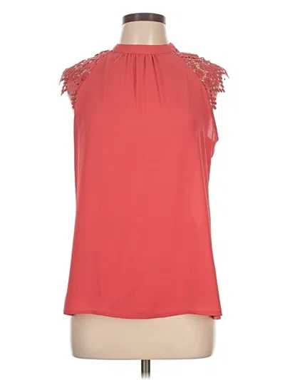 Pre-owned Express Outlet Sleeveless Blouse In Red