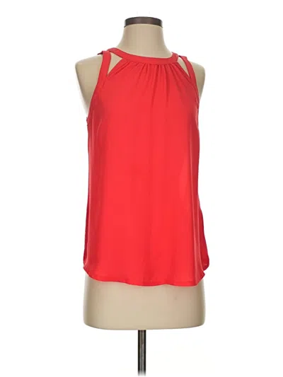 Pre-owned Express Outlet Sleeveless Blouse In Red
