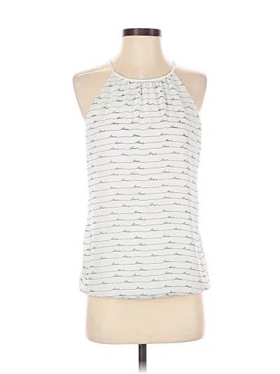 Pre-owned Express Outlet Sleeveless Blouse In Silver