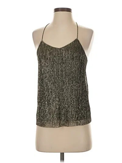 Pre-owned Express Outlet Sleeveless Blouse In Silver