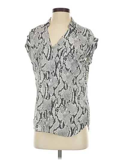 Pre-owned Express Outlet Sleeveless Blouse In Silver
