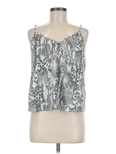 Pre-owned Express Outlet Sleeveless Blouse In Silver