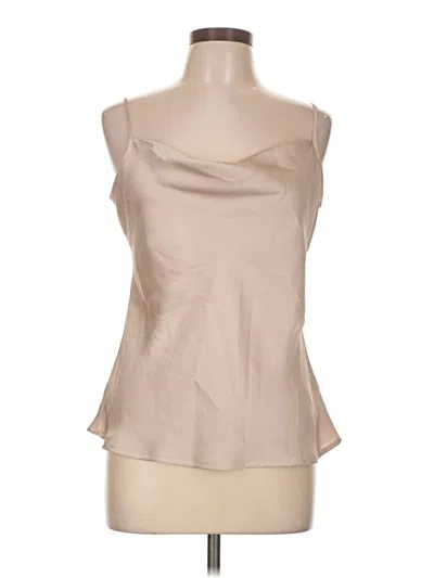 Pre-owned Express Outlet Sleeveless Blouse In Tan