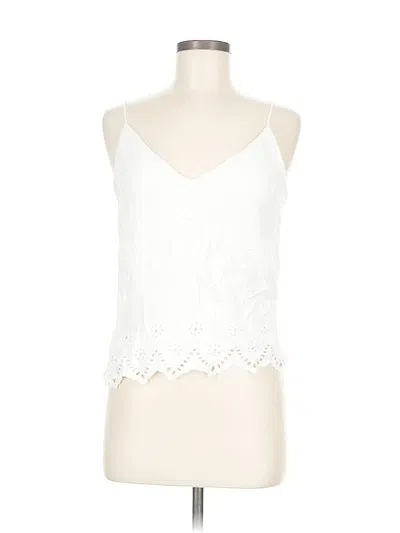 Pre-owned Express Outlet Sleeveless Blouse In White