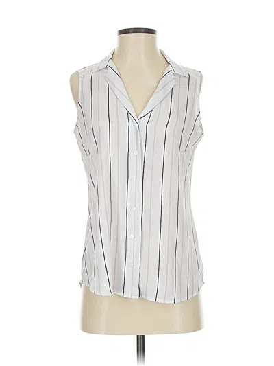 Pre-owned Express Outlet Sleeveless Blouse In White
