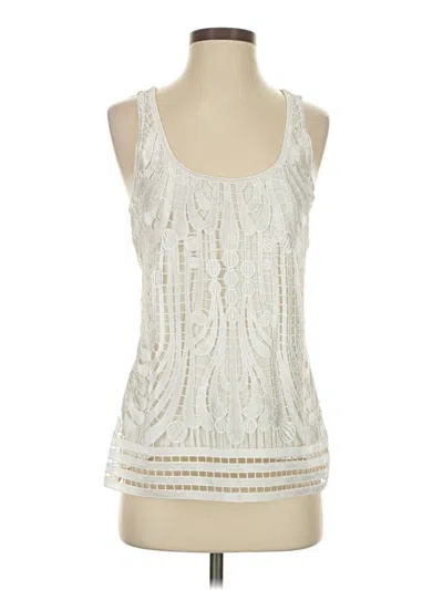 Pre-owned Express Outlet Sleeveless Blouse In White