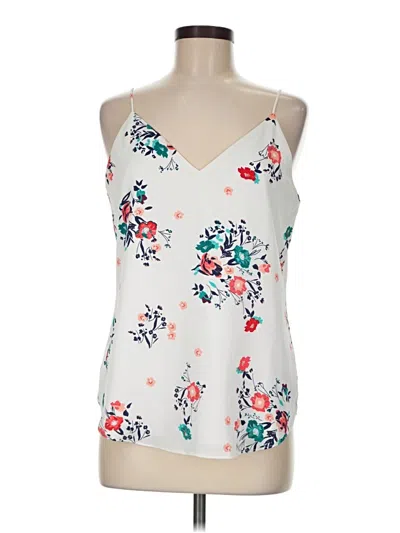 Pre-owned Express Outlet Sleeveless Blouse In White