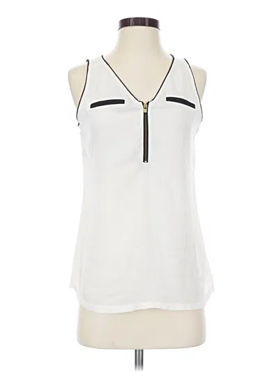 Pre-owned Express Outlet Sleeveless Blouse In White
