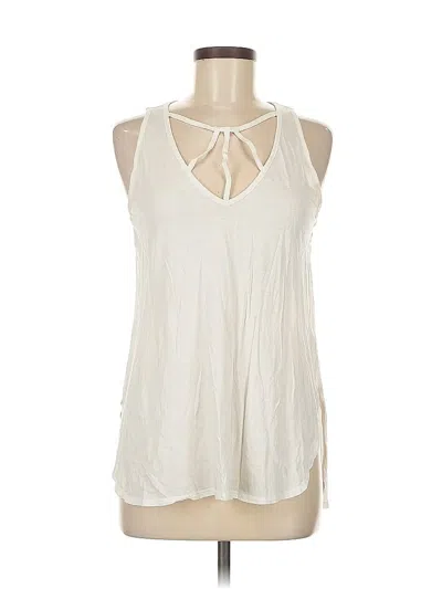 Pre-owned Express Outlet Sleeveless T-shirt In White