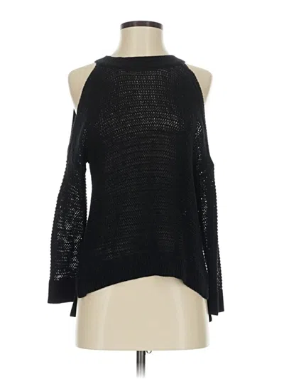 Pre-owned Express Outlet Sleeveless Top Black Cold Shoulder Neckline Tops