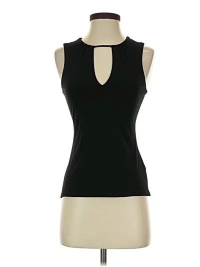Pre-owned Express Outlet Sleeveless Top Black Keyhole Neckline Tops