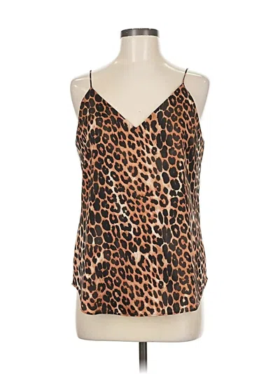 Pre-owned Express Outlet Sleeveless Top Brown Halter Neckline Tops