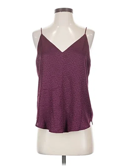 Pre-owned Express Outlet Sleeveless Top Burgundy Halter Neckline Tops