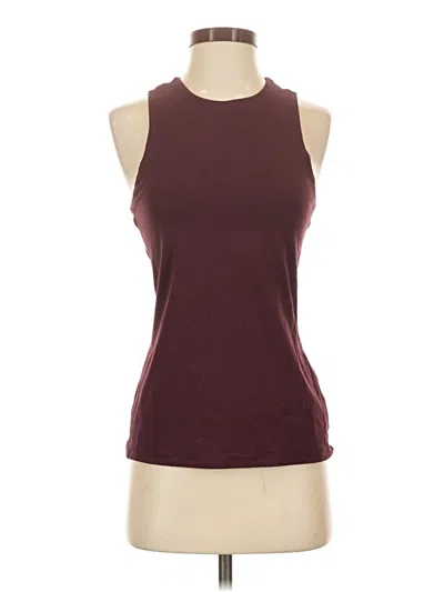 Pre-owned Express Outlet Sleeveless Top Burgundy Halter Neckline Tops