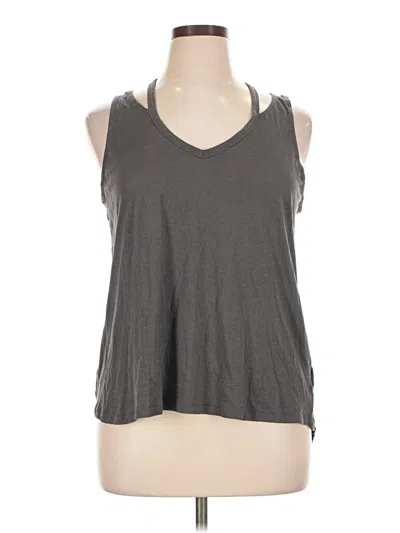Pre-owned Express Outlet Sleeveless Top Gray Halter Neckline Tops