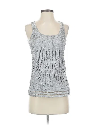 Pre-owned Express Outlet Sleeveless Top Silver Halter Neckline Tops