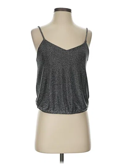 Pre-owned Express Outlet Sleeveless Top Silver Halter Neckline Tops