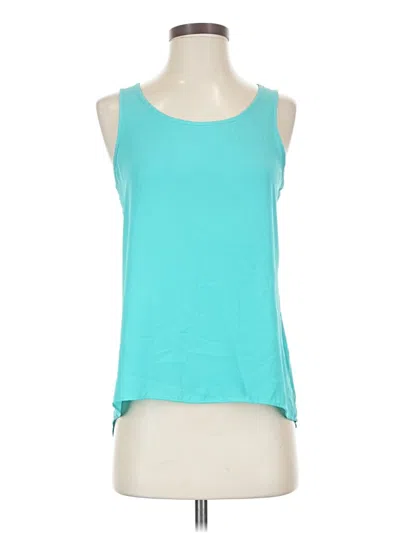 Pre-owned Express Outlet Sleeveless Top Teal Scoop Neck Tops