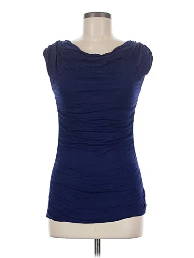Pre-owned Express Outlet Sleeveless T-shirt In Blue