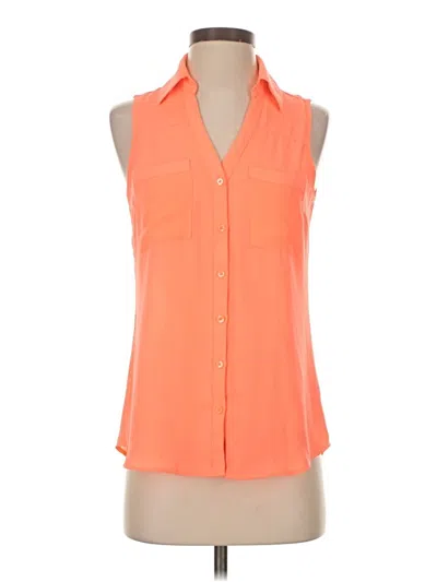 Pre-owned Express Outlet Sleeveless T-shirt In Orange
