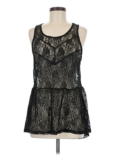 Pre-owned Express Outlet Tank Top Black Halter Neckline Tops