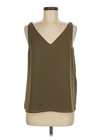 Pre-owned Express Outlet Tank Top Brown Plunge Neckline Tops