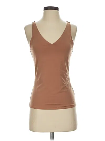 Pre-owned Express Outlet Tank Top Brown Plunge Neckline Tops