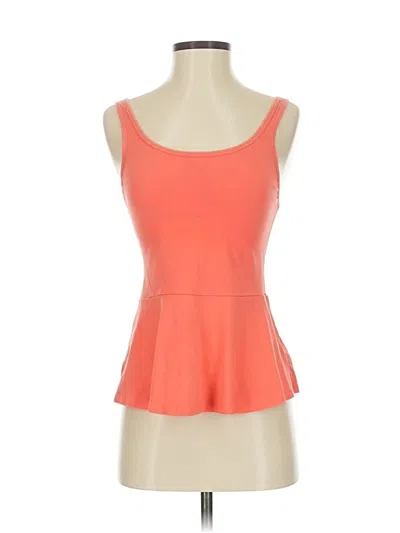 Pre-owned Express Outlet Tank Top Orange Strapless Neckline Tops
