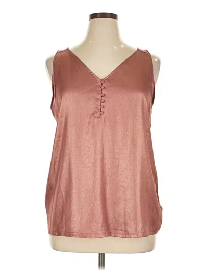 Pre-owned Express Outlet Tank Top Pink Open Neckline Tops