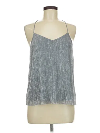 Pre-owned Express Outlet Tank Top Silver Halter Neckline Tops