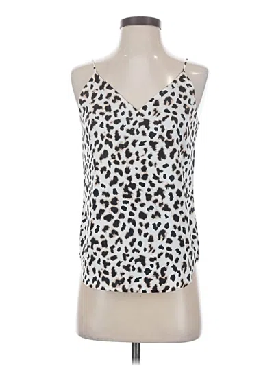 Express Outlet Tank Top White Halter Neckline Tops