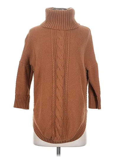 Pre-owned Express Outlet Turtleneck Sweater In Brown