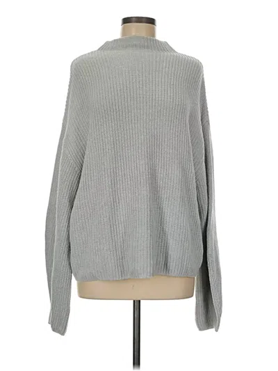 Pre-owned Express Outlet Turtleneck Sweater In Gray