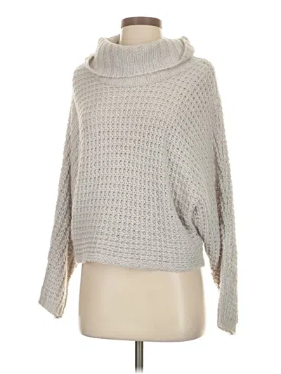 Pre-owned Express Outlet Turtleneck Sweater In Gray