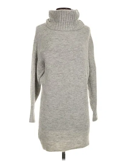 Pre-owned Express Outlet Turtleneck Sweater In Gray