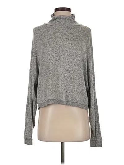 Pre-owned Express Outlet Turtleneck Sweater In Gray