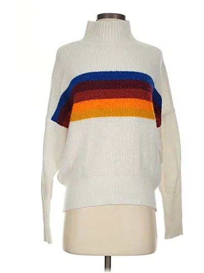 Pre-owned Express Outlet Turtleneck Sweater In White