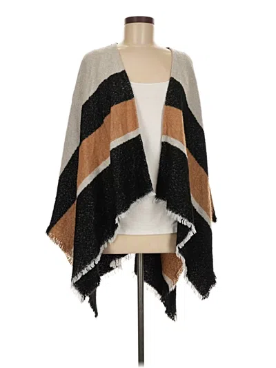 Pre-owned Express Poncho In Brown