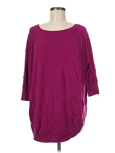 Pre-owned Express Poncho In Purple