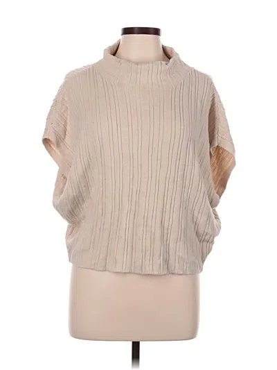 Pre-owned Express Poncho In Tan