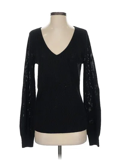 Pre-owned Express Pullover Sweater In Black