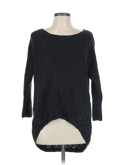 Pre-owned Express Pullover Sweater In Black