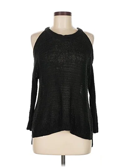 Pre-owned Express Pullover Sweater In Black