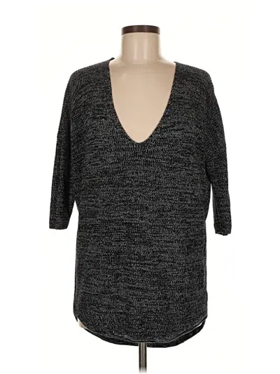 Pre-owned Express Pullover Sweater In Black