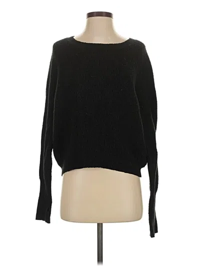 Pre-owned Express Pullover Sweater In Black