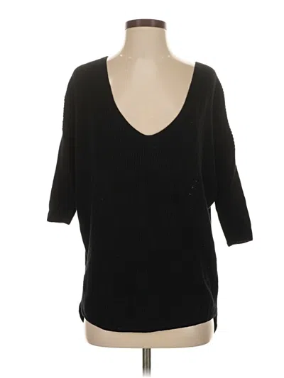 Pre-owned Express Pullover Sweater In Black