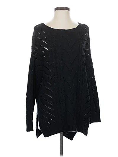 Pre-owned Express Pullover Sweater In Black