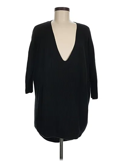 Pre-owned Express Pullover Sweater In Black