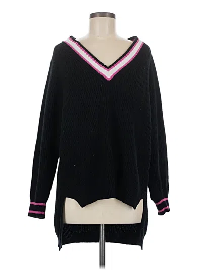 Pre-owned Express Pullover Sweater In Black